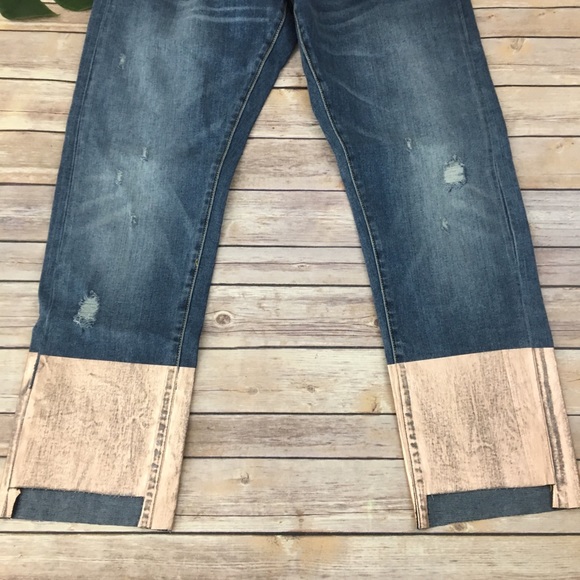 Pilcro rose gold coated crop boyfriend jeans - Picture 4 of 8